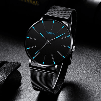 Waterproof Mens Watch  Stainless Steel Quartz Luminous Classic Business Wristwatch With Chronograph 3