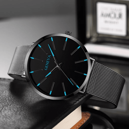Waterproof Mens Watch  Stainless Steel Quartz Luminous Classic Business Wristwatch With Chronograph 4