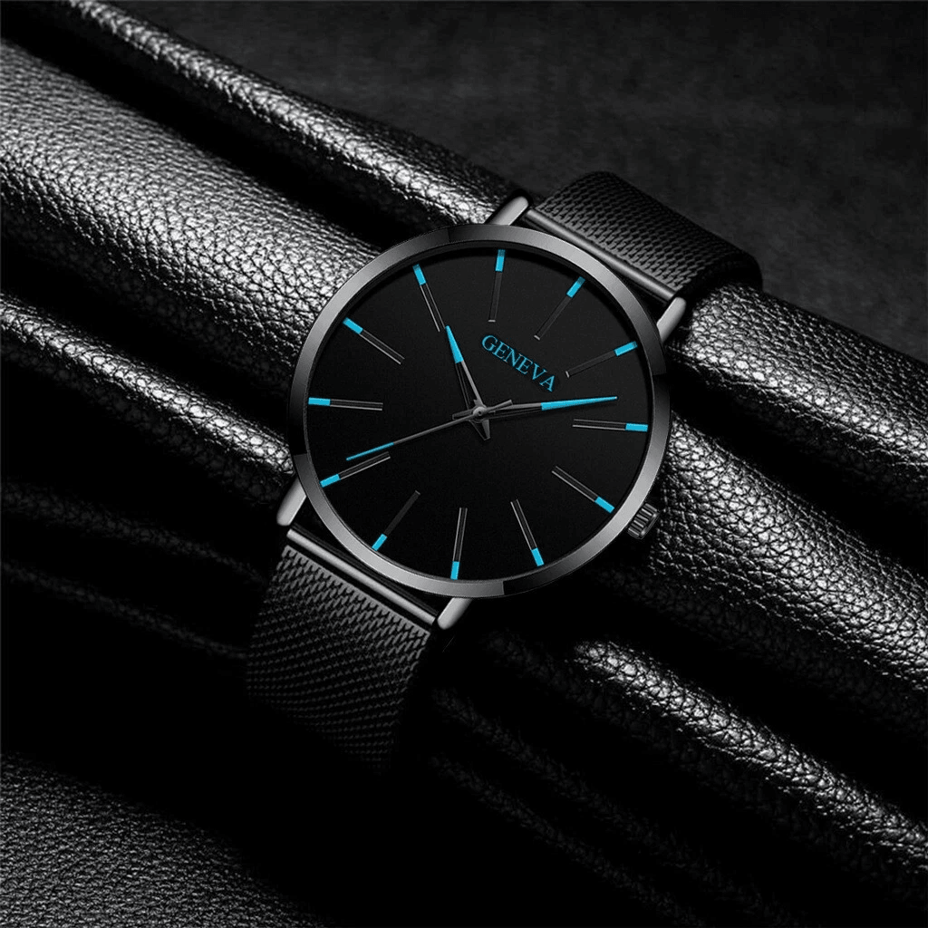 Waterproof Mens Watch  Stainless Steel Quartz Luminous Classic Business Wristwatch With Chronograph 6