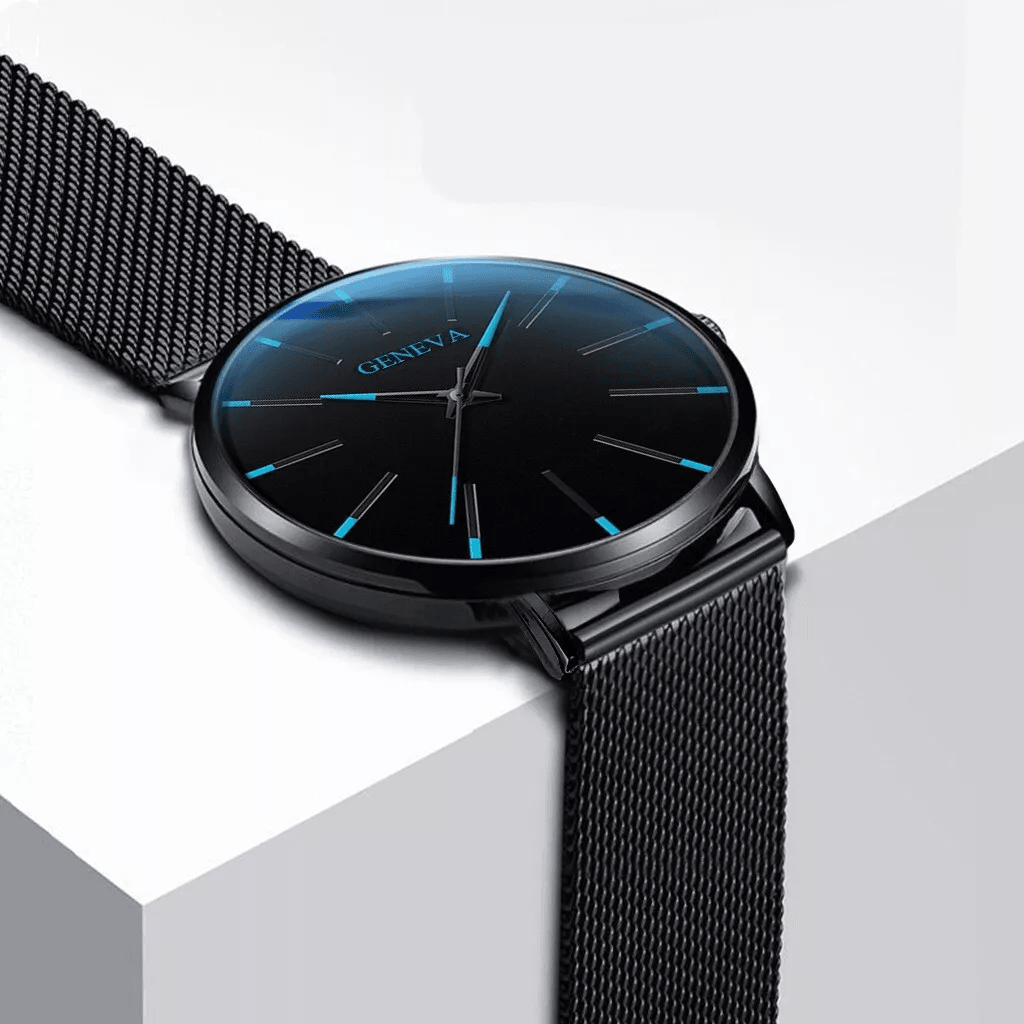 Waterproof Mens Watch  Stainless Steel Quartz Luminous Classic Business Wristwatch With Chronograph 8