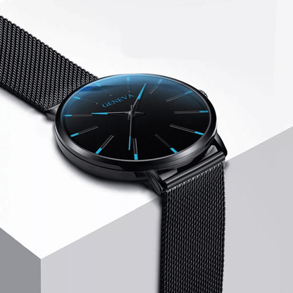Waterproof Mens Watch  Stainless Steel Quartz Luminous Classic Business Wristwatch With Chronograph 8