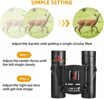 Portable HD Zoom Powerful Binoculars High Definition Day  Night Vision For Hunting Outdoor Adventur 2