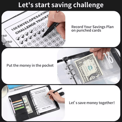 100 Envelope Challenge Budget Planner With A5 Money Saving Binder Kit Pre Numbered Cash Envelopes 5
