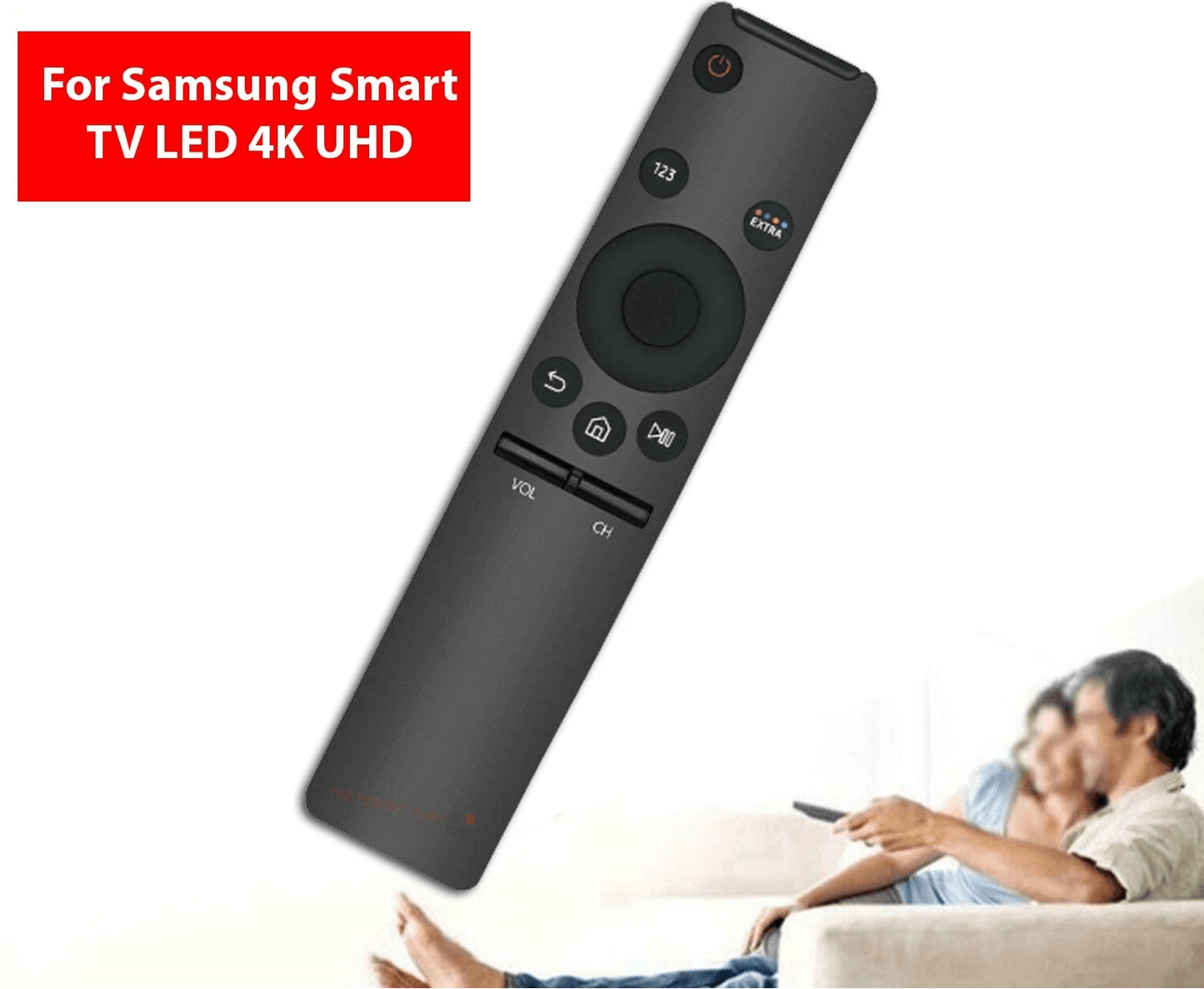 NEW Replacement Remote Control For Samsung Smart TV LED 4K UHD, Easy Setup, No Programming Required