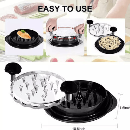 Large Chicken Shredder Tool Twist Meat Shredding Grinder With NonSlip Base BPAFree Handles Dishwash 13