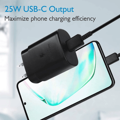 25W USBC Super Fast Wall Charger With 10FT Cable For Samsung Galaxy S21 Ultra Plus Note And Pixel T 2