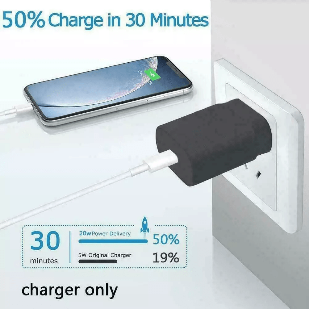 25W USBC Super Fast Wall Charger With 10FT Cable For Samsung Galaxy S21 Ultra Plus Note And Pixel T 1