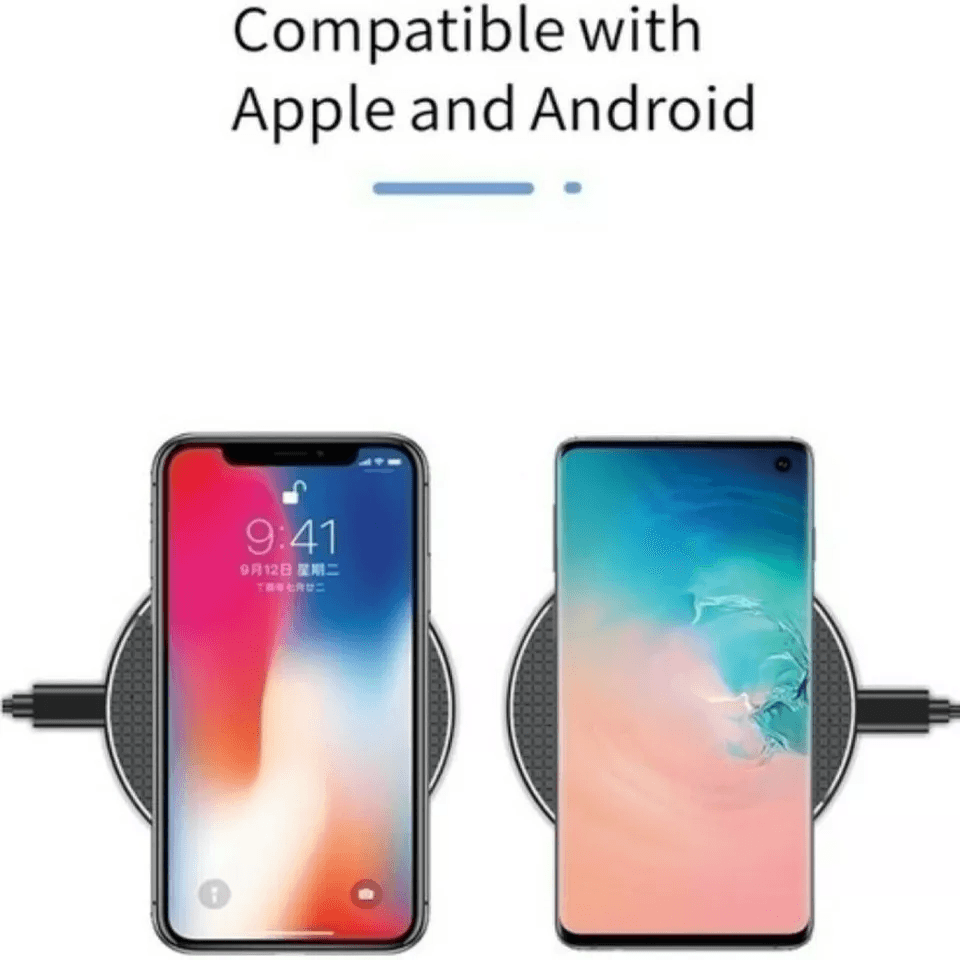 Wireless Charger Fast Charge Pad Qi Charging Station For IPhone Samsung AirPods CaseFriendly Portab 8