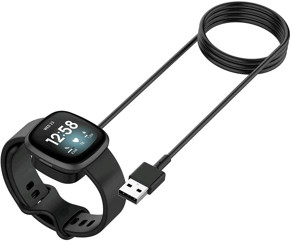 Wireless Charger For Fitbit Sense Versa USB Fast Charging Dock Cable Replacement TangleFree Smartwa 6