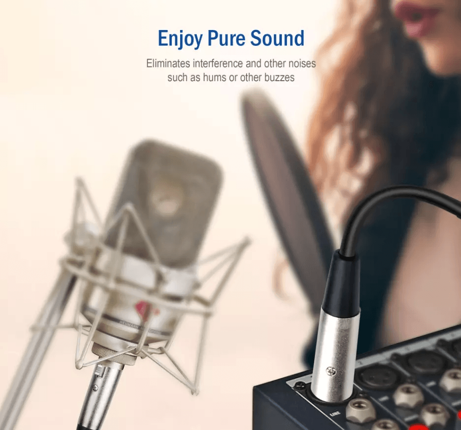 XLR Microphone MIC 3Pin Male To Female Cable Cord Shielded Balanced Audio Extension Cable For Mixer 6