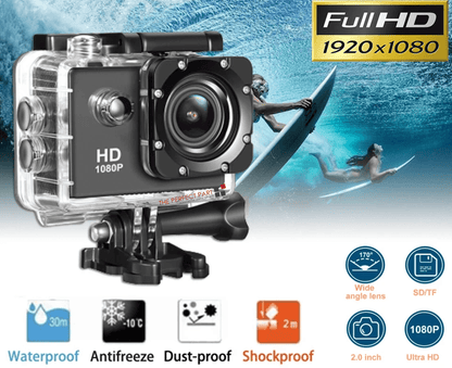 HD Action Sport Waterproof Camera 20MP Camcorder Video Recorder With LCD Diving Case  Accessories 1