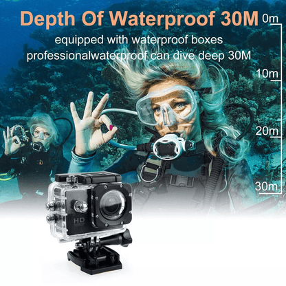 HD Action Sport Waterproof Camera 20MP Camcorder Video Recorder With LCD Diving Case  Accessories 2