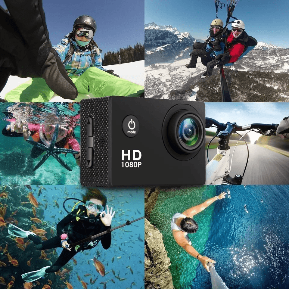 HD Action Sport Waterproof Camera 20MP Camcorder Video Recorder With LCD Diving Case  Accessories 4