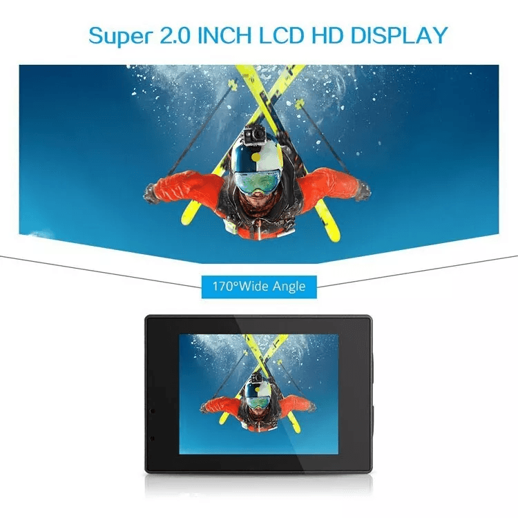 HD Action Sport Waterproof Camera 20MP Camcorder Video Recorder With LCD Diving Case  Accessories 8