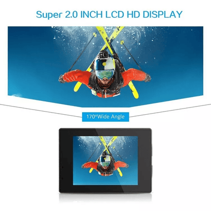 HD Action Sport Waterproof Camera 20MP Camcorder Video Recorder With LCD Diving Case  Accessories 8