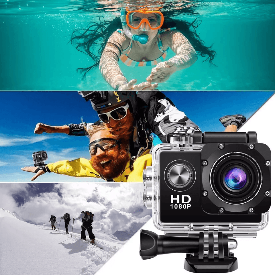 HD Action Sport Waterproof Camera 20MP Camcorder Video Recorder With LCD Diving Case  Accessories 6