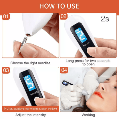 Professional Electric Laser Plasma Pen Dark Spot Remover Mole  Skin Tag Removal Tool Wart  Tattoo C 6