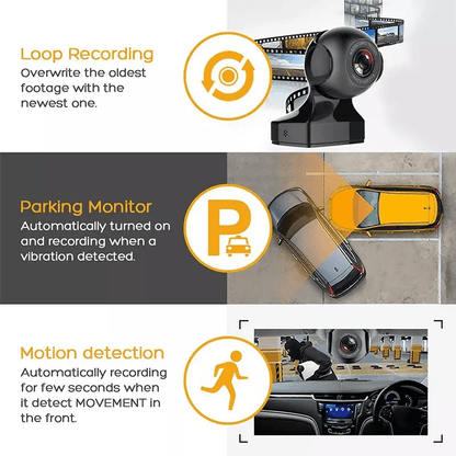 WiFi Dash Cam Recorder Car Camera HD DVR With GSensor Night Vision Vehicle Video Recorder For Cars  2