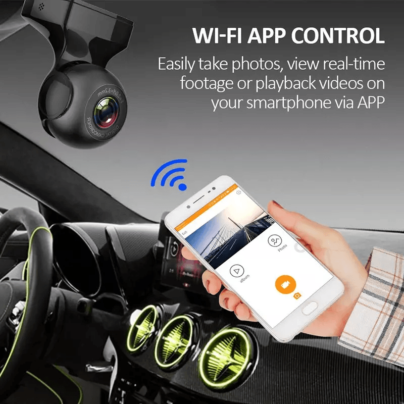 WiFi Dash Cam Recorder Car Camera HD DVR With GSensor Night Vision Vehicle Video Recorder For Cars  8