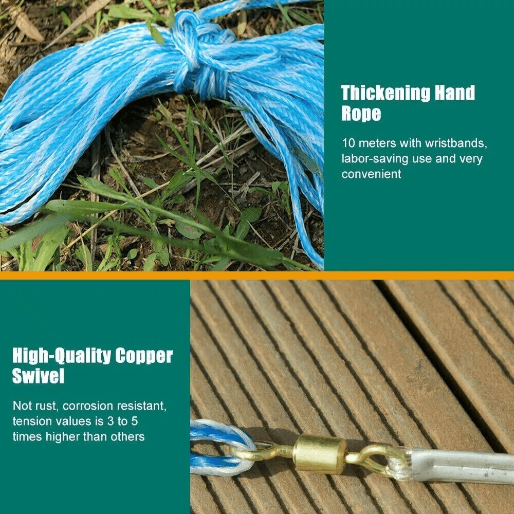68101216FT Fishing Cast Net Bait Easy Throw Hand Cast Strong Nylon Mesh With Heavy Zinc Sinkers 3