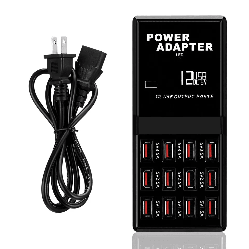 Multi Port USB Charging Station Hub USB Desktop Wall Charger Organizer For Phones Tablets Smart Dev 11