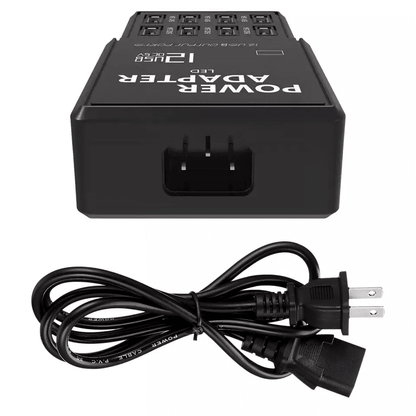 Multi Port USB Charging Station Hub USB Desktop Wall Charger Organizer For Phones Tablets Smart Dev 10