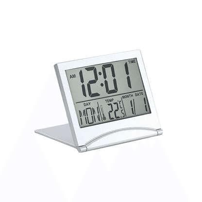 Digital Travel Alarm Clock Compact Foldable LCD Clock With Temperature Display  Timer For Desk Home 15