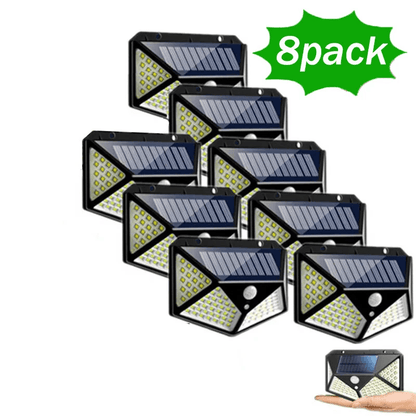 Solar Power 100 LEDs Light PIR Motion Sensor Outdoor Security Lamp For Wall  Garden 11