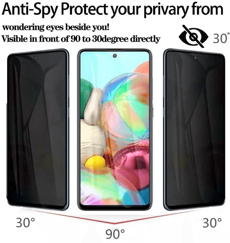 AntiSpy Tempered Glass Screen Protector For Samsung Galaxy S21 Ultra 5G Privacy Shield ScratchResis 4