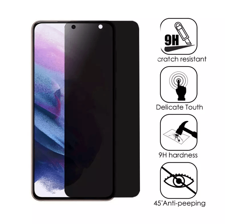 AntiSpy Tempered Glass Screen Protector For Samsung Galaxy S21 Ultra 5G Privacy Shield ScratchResis 12