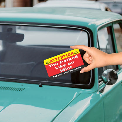 You Park Like an Idiot Cards – 50-Pack Multiple Reason Violation Notices – Hilarious Bad Parking Gag Gift for Adults