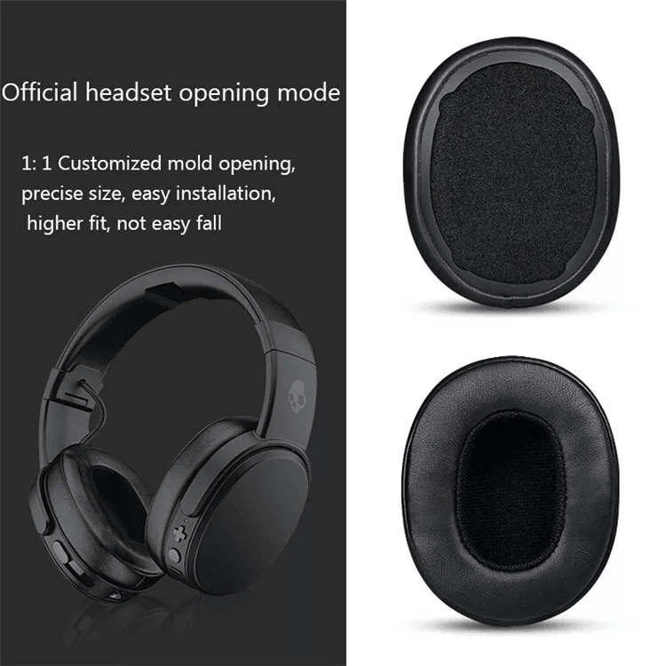 Premium Replacement Ear Cushions For Skullcandy Crusher Wireless  Hesh Headphones Durable Leather E 1