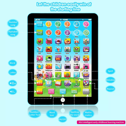 2024 NEW Educational Learning Toys For Kids Toddlers Interactive Touch  Sound Learning Tablet For B 2