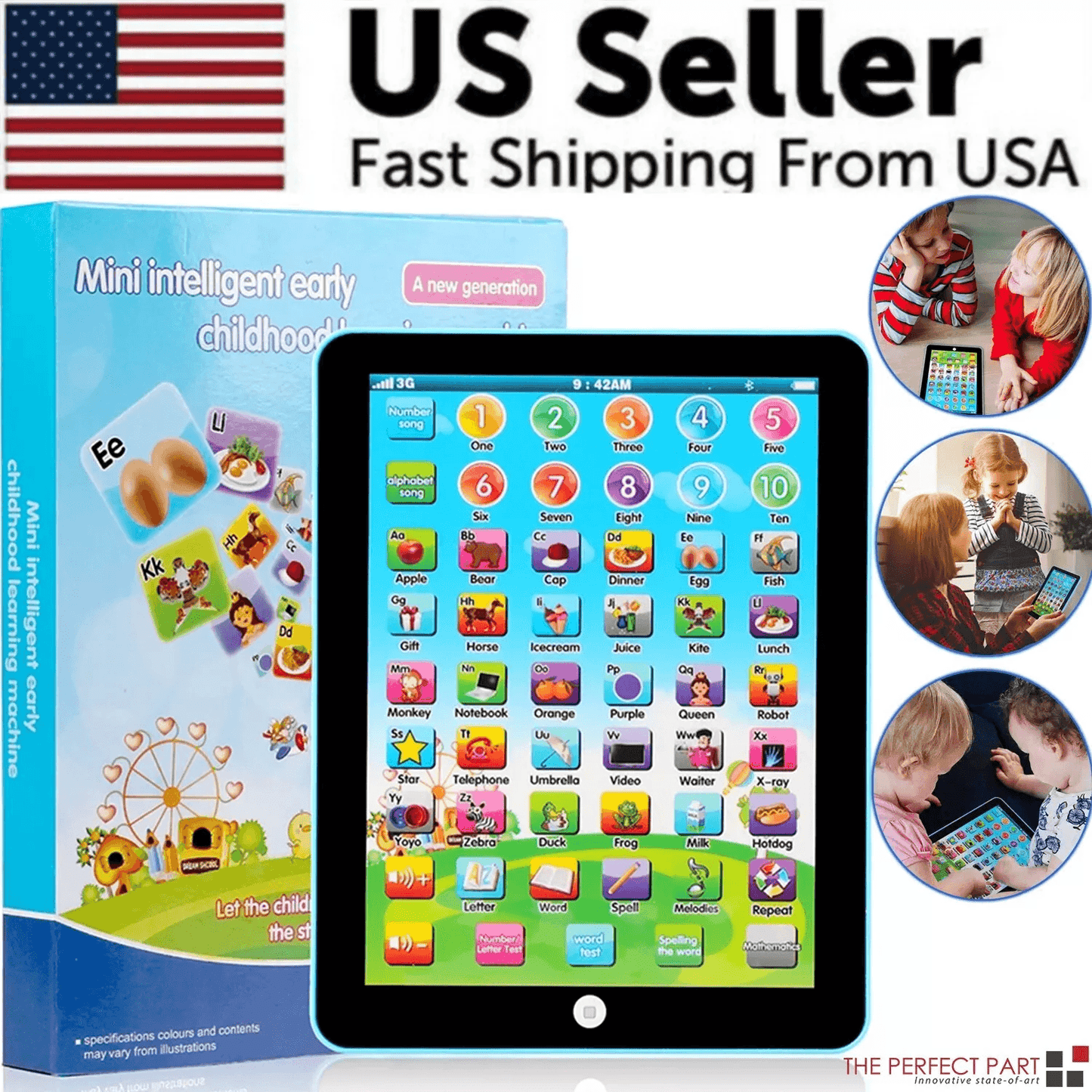 2024 NEW Educational Learning Toys for Kids Toddlers Interactive Touch & Sound Learning Tablet for Boys & Girls