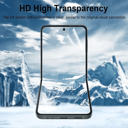 For Samsung Galaxy Z Flip 3 5G Soft Hydrogel Screen Protector Film  HD Lens Cover Full Coverage Ant 6