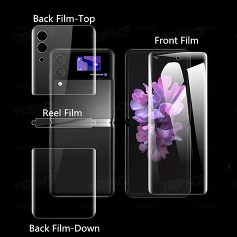 For Samsung Galaxy Z Flip 3 5G Soft Hydrogel Screen Protector Film  HD Lens Cover Full Coverage Ant 2