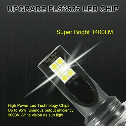 9005 9006 LED Headlights Kit Combo Bulbs 8000K High Low Beam Super White Bright  300 Brighter Plug  1