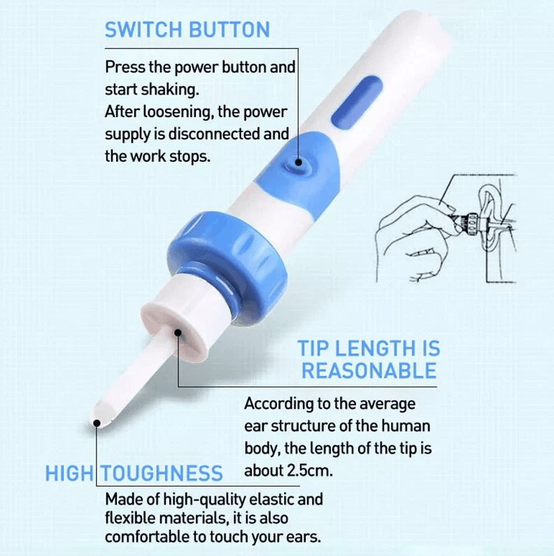 Electric Cordless Vacuum Ear Cleaner Wax Remover  Safe  Painless Ear Wax Removal Tool With Soft Tip 3