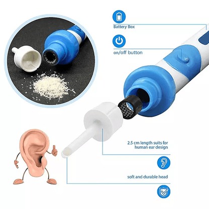 Electric Cordless Vacuum Ear Cleaner Wax Remover  Safe  Painless Ear Wax Removal Tool With Soft Tip 6