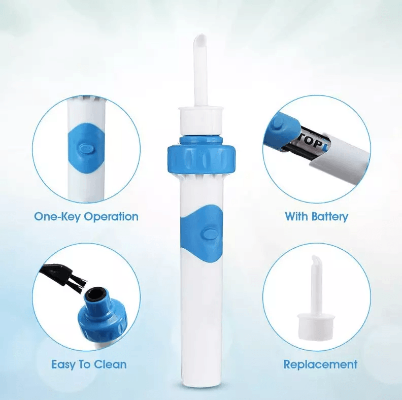 Electric Cordless Vacuum Ear Cleaner Wax Remover  Safe  Painless Ear Wax Removal Tool With Soft Tip 9