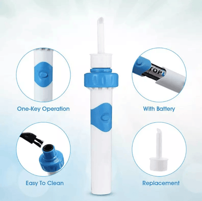 Electric Cordless Vacuum Ear Cleaner Wax Remover  Safe  Painless Ear Wax Removal Tool With Soft Tip 9