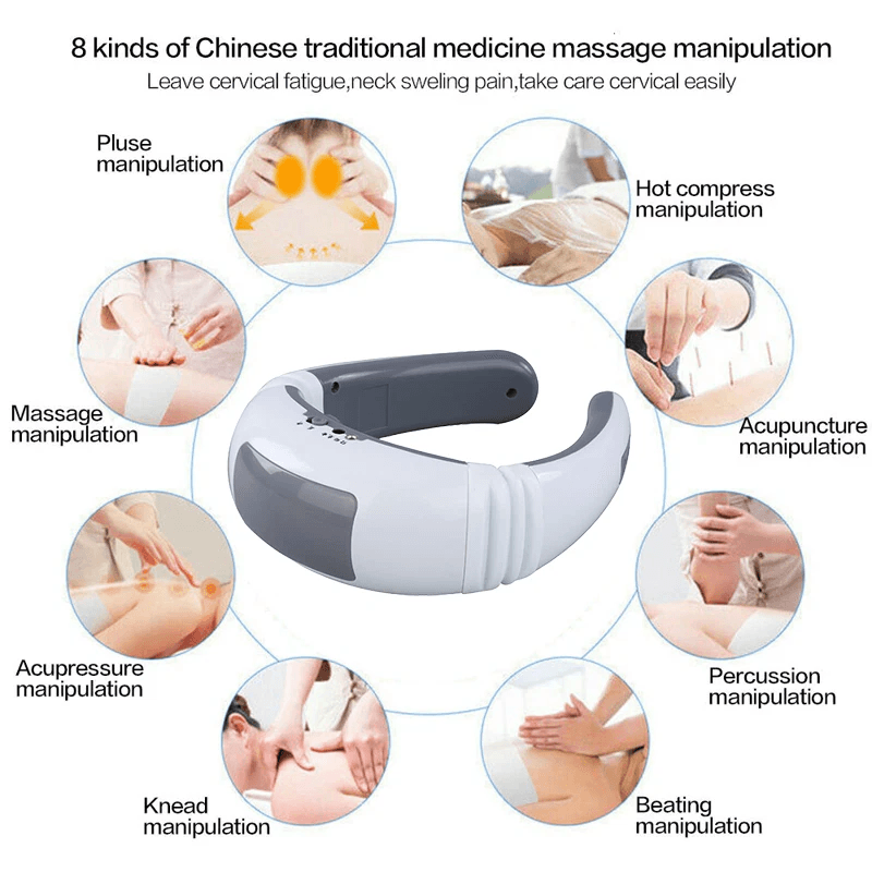 Electric Cervical Pulse Neck Massager Smart Muscle Relax Massage Device With Magnetic Therapy  8 Mo 4