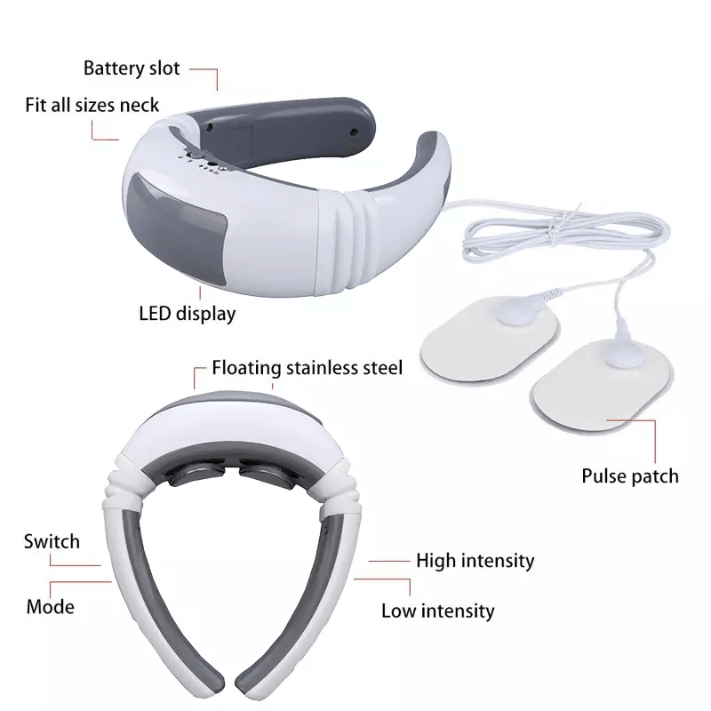 Electric Cervical Pulse Neck Massager Smart Muscle Relax Massage Device With Magnetic Therapy  8 Mo 8