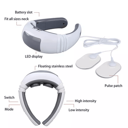 Electric Cervical Pulse Neck Massager Smart Muscle Relax Massage Device With Magnetic Therapy  8 Mo 8