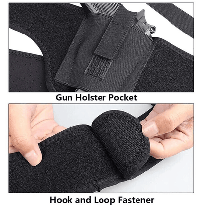 Tactical Concealed Carry Shoulder Waist Pistol Holster Universal Hand Gun Holder Pouch With Adjusta 9