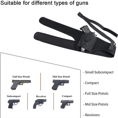 Tactical Concealed Carry Shoulder Waist Pistol Holster Universal Hand Gun Holder Pouch With Adjusta 10
