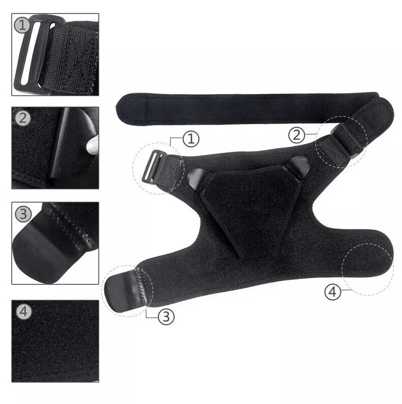Shoulder Support Brace With Compression Sleeve For Torn Rotator Cuff Frozen Shoulder  AC Joint Pain 6