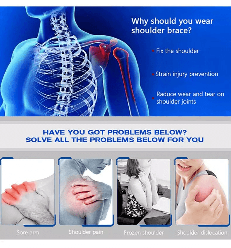 Shoulder Support Brace With Compression Sleeve For Torn Rotator Cuff Frozen Shoulder  AC Joint Pain 2