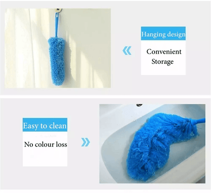 Microfiber Duster Cleaning Brush With Long Bendable Handle Soft Dust Cleaner For Ceiling Fan Blinds 7