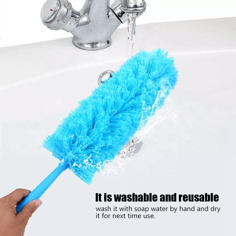 Microfiber Duster Cleaning Brush With Long Bendable Handle Soft Dust Cleaner For Ceiling Fan Blinds 4